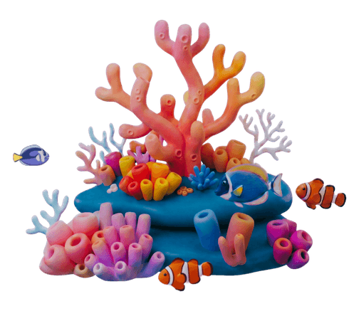 A restored reef structure