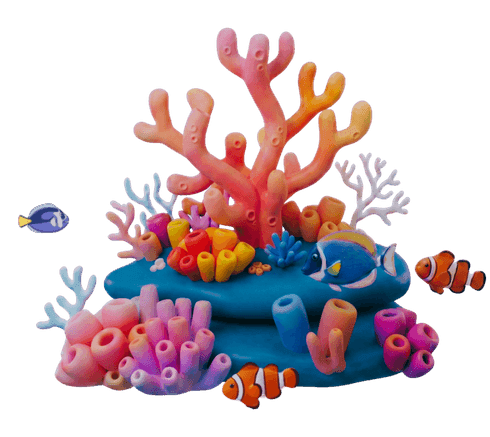 One restored modular reef structure