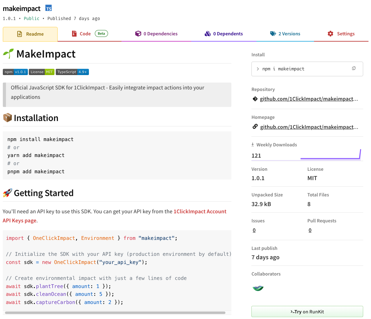 Make Impact SDK